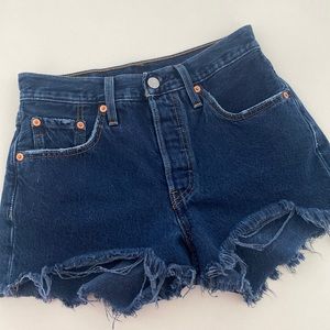 Levi's 501 Dark Wash Denim Original Shorts